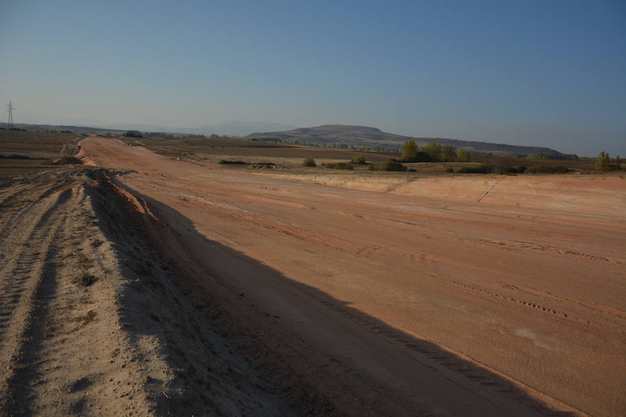 Imagen de las obras en la A-73/GIT