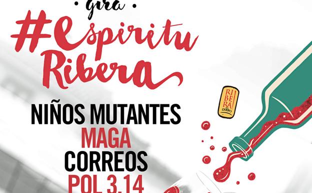 Los Niños Mutantes, Maga, Defalé, Correos y Pol compartirán escenario en la gira #EspírituRibera 2018