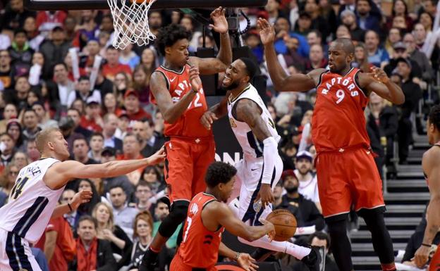 Ibaka, durante el partido. /Reuters