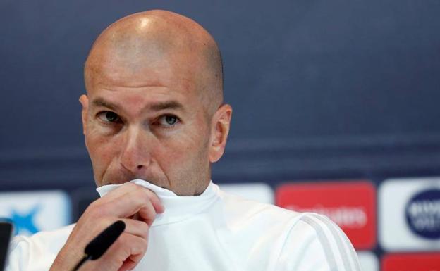 Zinedine Zidane, entrenador del Real Madrid, en conferencia de prensa. /Efe