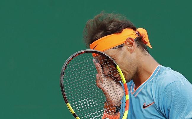 Nadal se lamenta durante el partido contra Fognini./Efe
