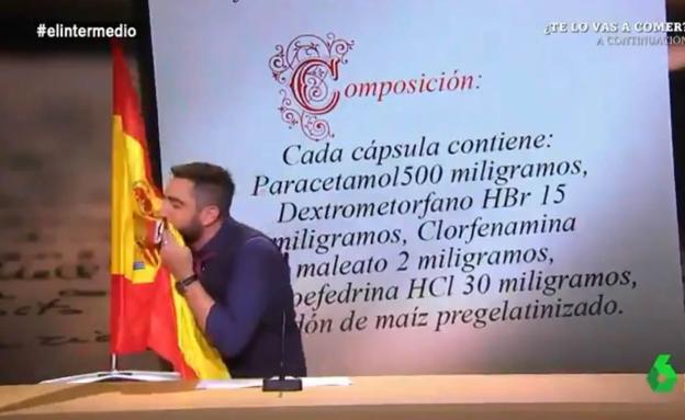 Un sindicato de la PolicÃa denuncia a Dani Mateo por sonarse la nariz con la bandera de España