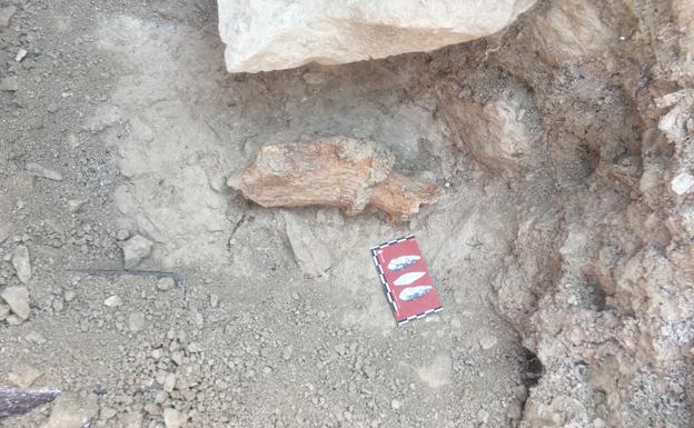 Uno de objetos recuperados en las excavaciones. /BC